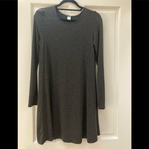 Old Navy tunic gray  long sleeve mini dress size M